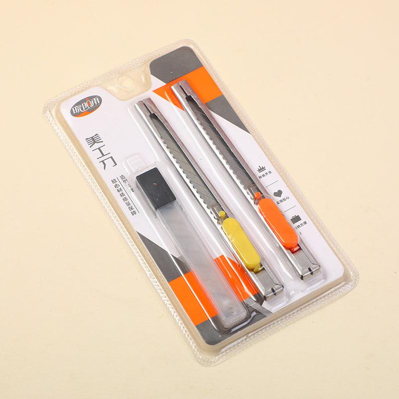2Pcs Utility Knife And 2Pcs Blade 8010 - YOYOSO PAKISTAN