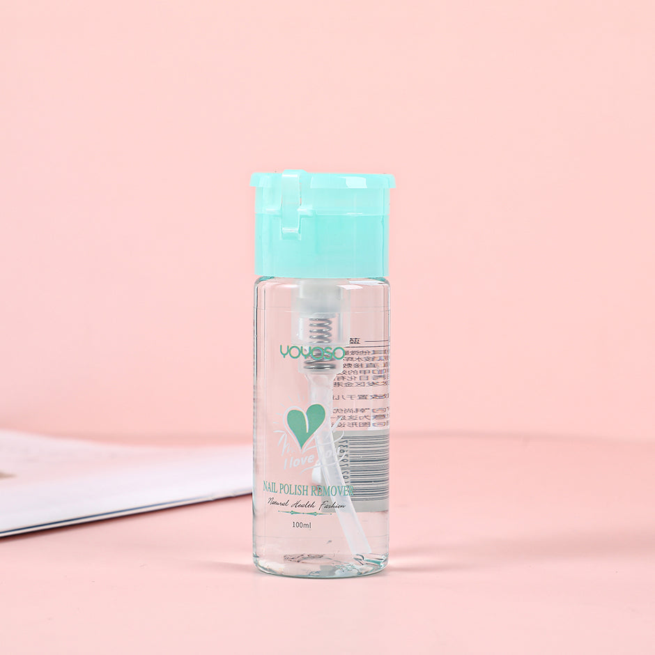 Pressing type water-based nail polish remover-Blue