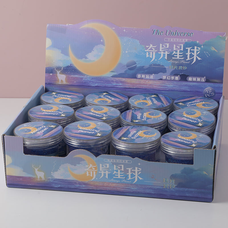 The vast river of stars pearlescent quicksand crystal mud