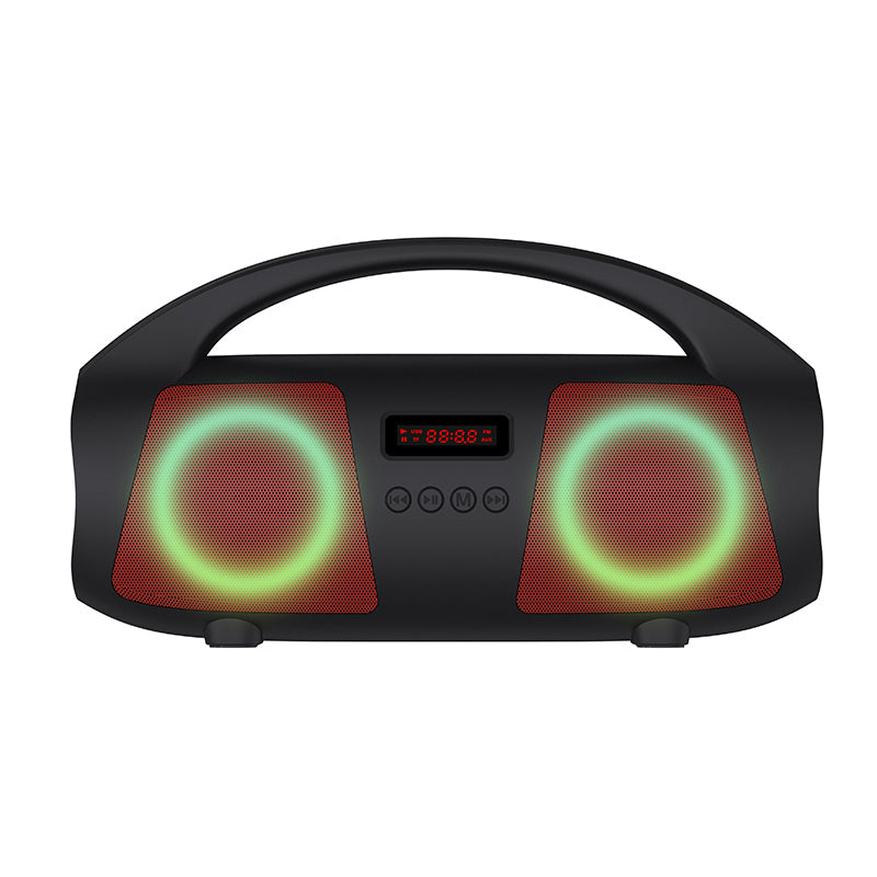 Super value oversized outdoor battle drum type wireless speaker-red