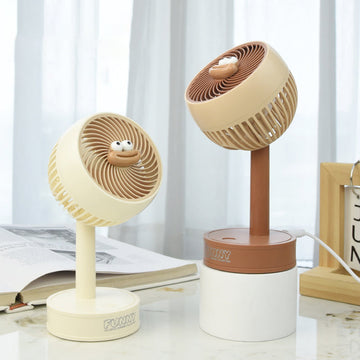 Creamy Bubble Funny Small Desk Fan 002