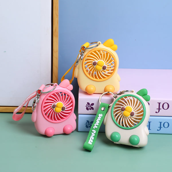 Tilting head keychain fan