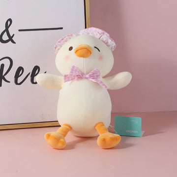 Pink bib xixi duckling plush doll-20cm