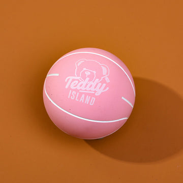 TEDDY ISLAND series rubber ball-6cm (pink)KQ-5717