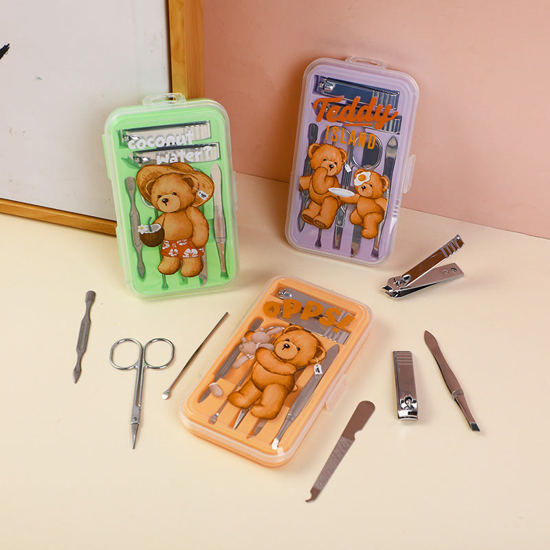 Teddy Island Series Manicure Seven-Piece Set-3
