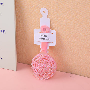 Colourful lollipop hollow comb-pink