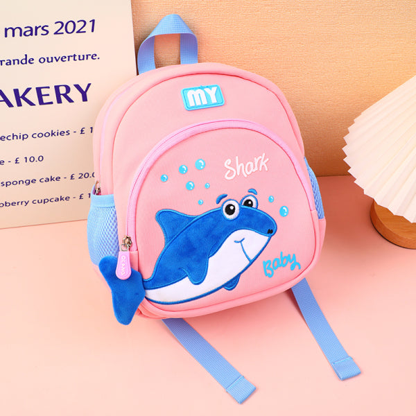 Shark children's backpack-pink