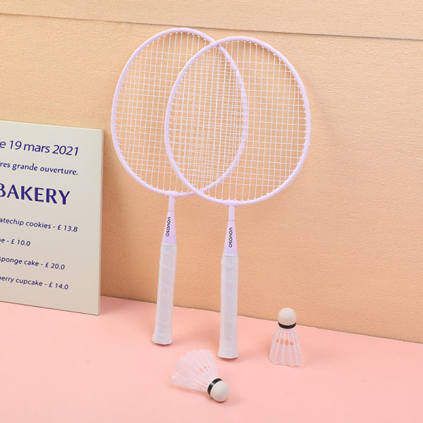 Children's badminton racket 2pcs-purple (including 2pcs shuttlecock)