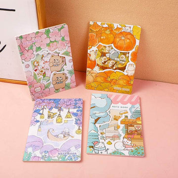 32K Hollow secret land suture notebook C1601-horizontal line inner pages 20 shee