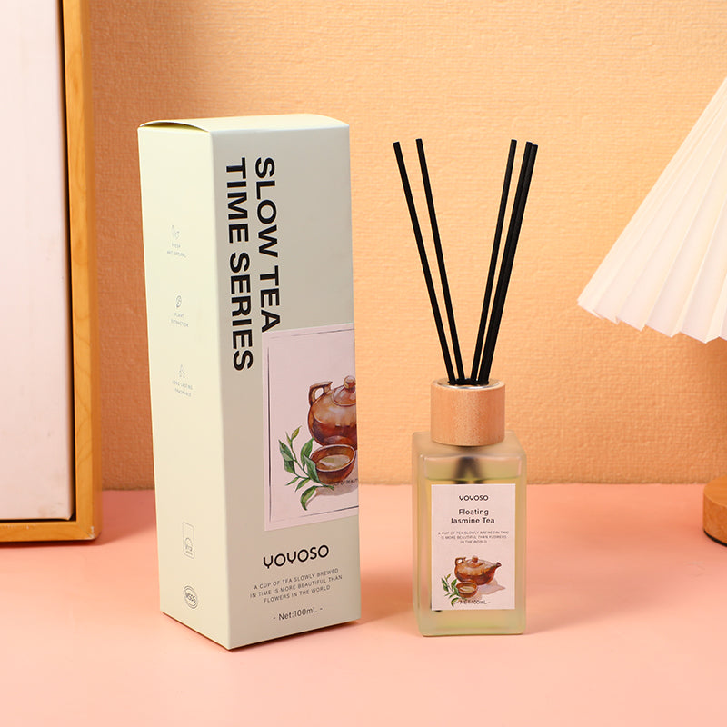 Slow tea time series flameless reed diffuser-Floating Jasmine Tea