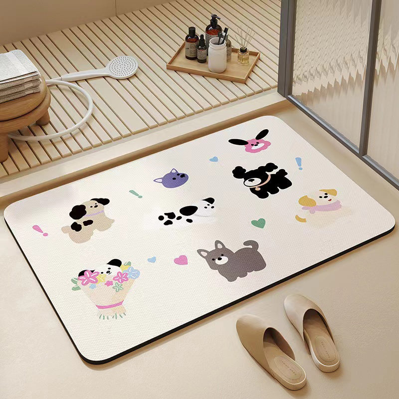 Candy Cartoon Diatomite Mat