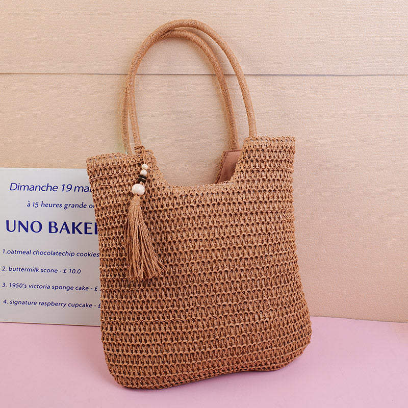 Large Capacity Beach Woven Bag-4