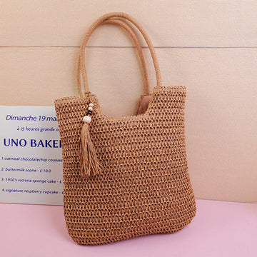 Large Capacity Beach Woven Bag-4