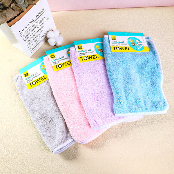 Coral velvet simple and elegant tapping towel-8006