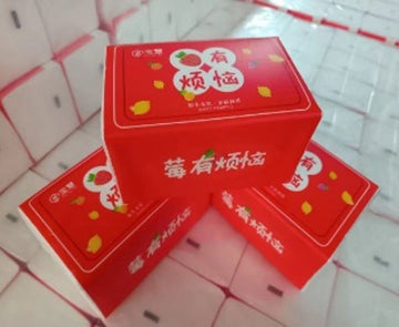No worry draw-type facial tissue 400 sheets