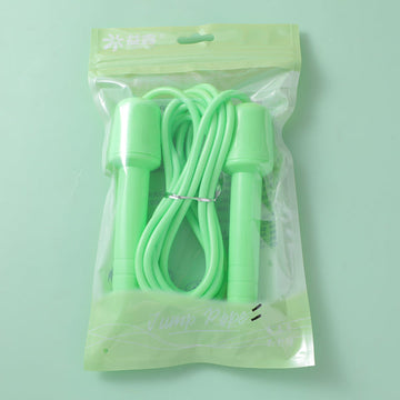 Simple green skipping rope-6030