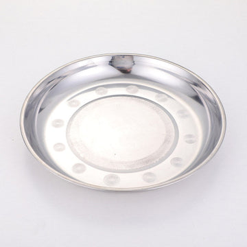 03 Stainless steel round plate-28cm