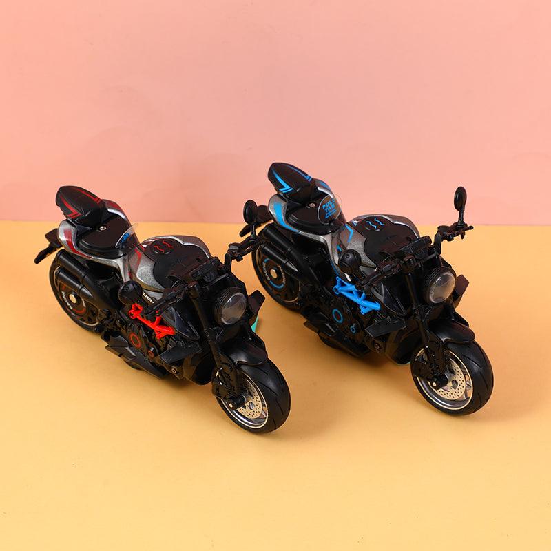 1:10 Alloy Pull-Back Motorcycle With Light And Music (Including Button Cell)-My66-M2242 - YOYOSO PAKISTAN