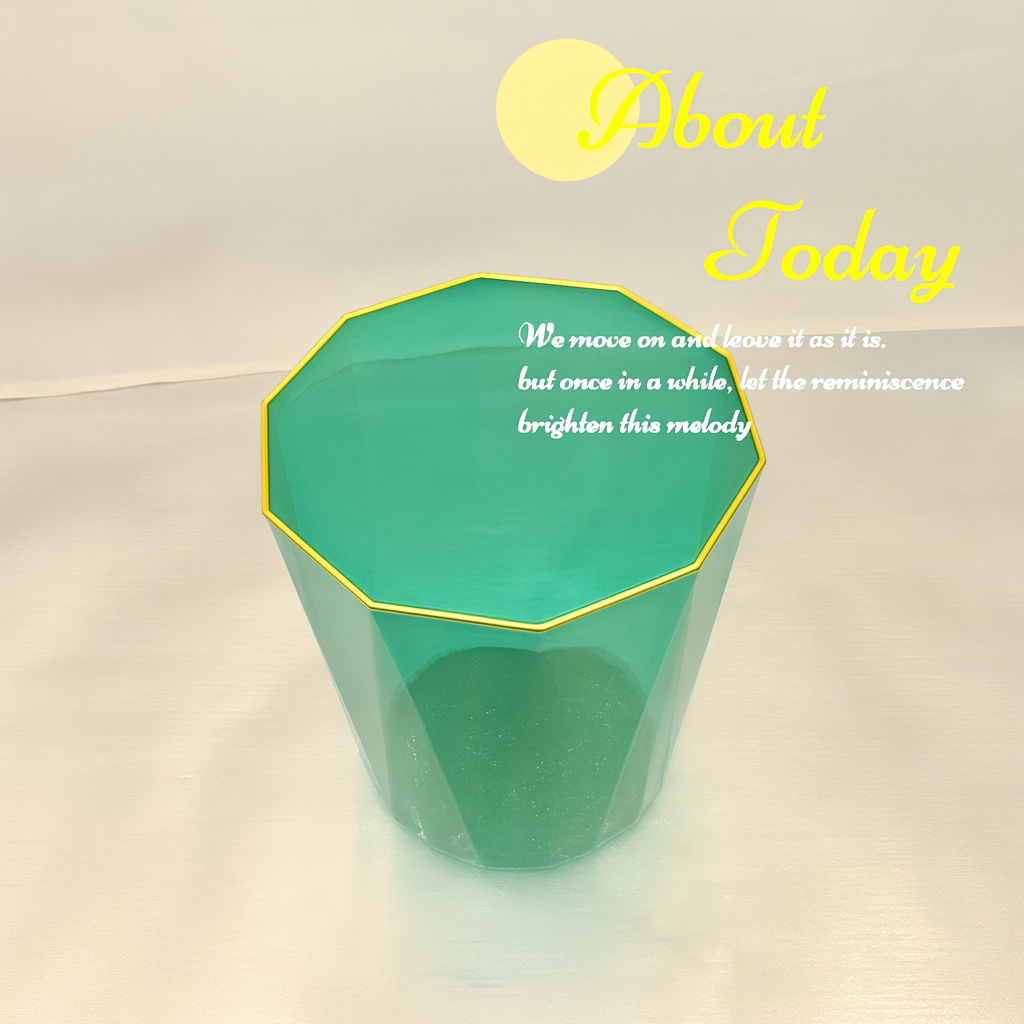 Boutique PET golden rim storage basket-4022-1