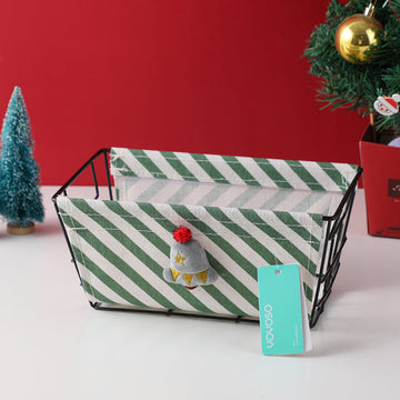 Christmas Striped Iron Frame