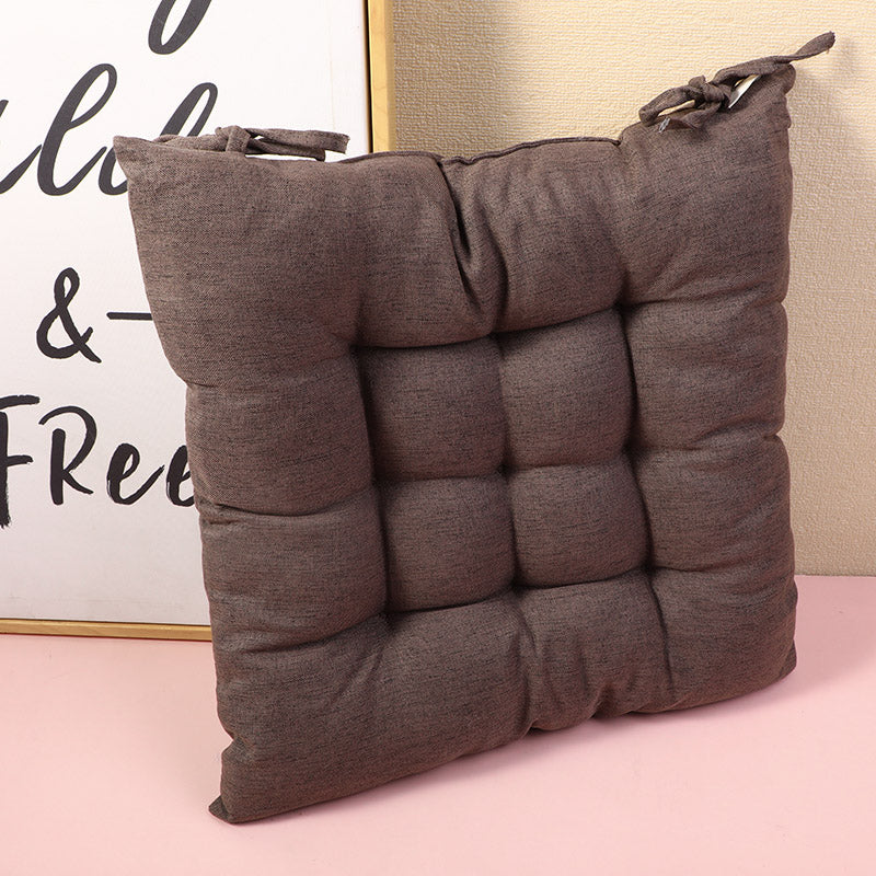 Linen cushion - brown