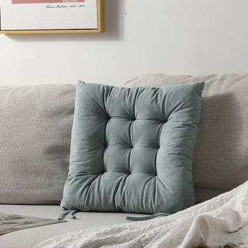Solid color flannel 9-stitch cushion-light blue