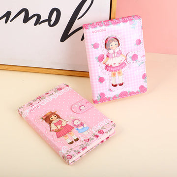 Egg roll sister rose manor 3D magnetic buckle notebook-inside coloured pages