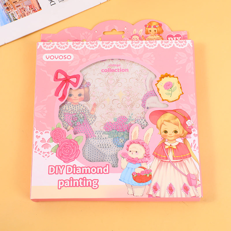 Egg roll sister rose manor diamond painting 20x20mm-A style