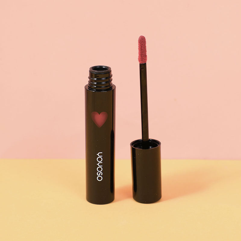 Love kiss red heart lip glaze-#02clear pomegranate