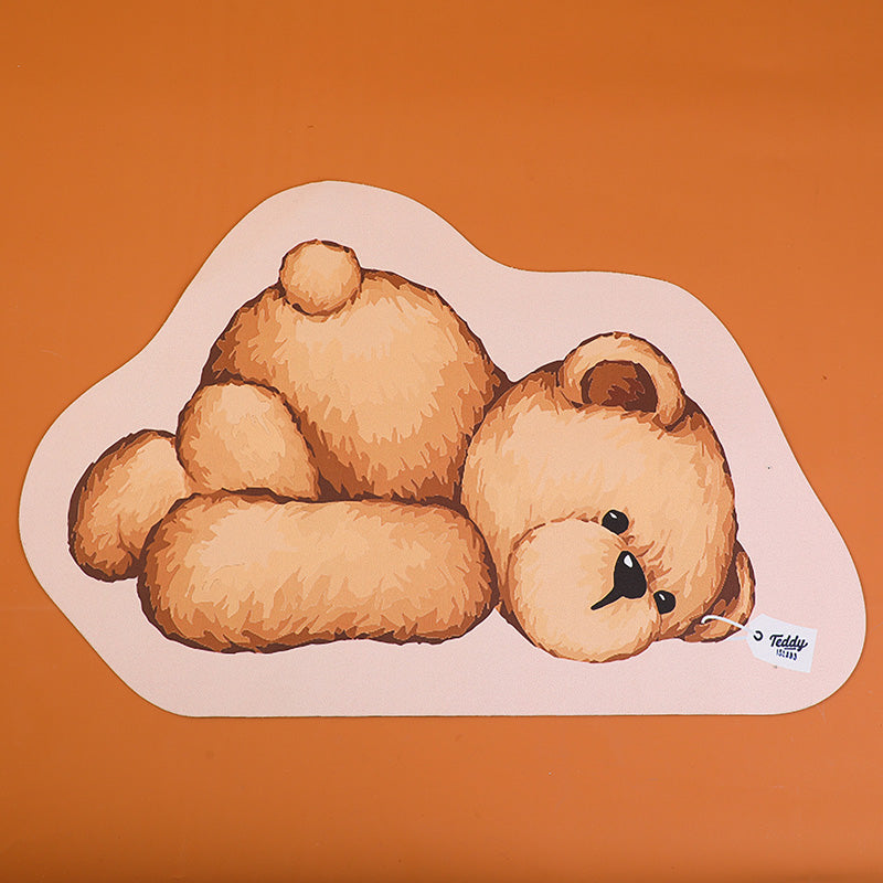 TEDDY ISLAND series bath mat 001-khaki