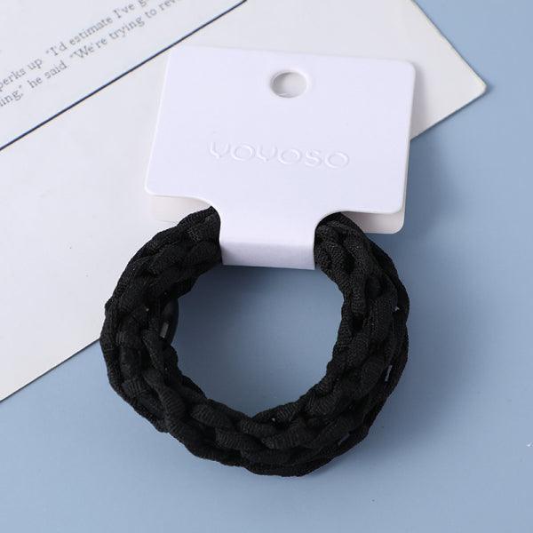 Black Woven Rubber Band 2Pcs - YOYOSO PAKISTAN