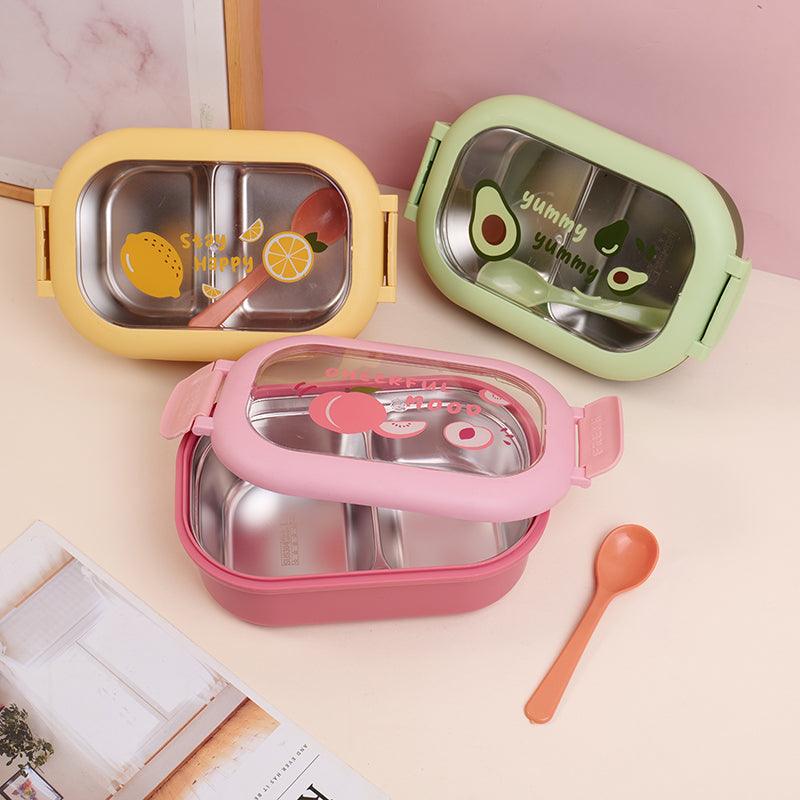 Fruit Series Stainless Steel Lunch Box With Spoon - YOYOSO PAKISTAN