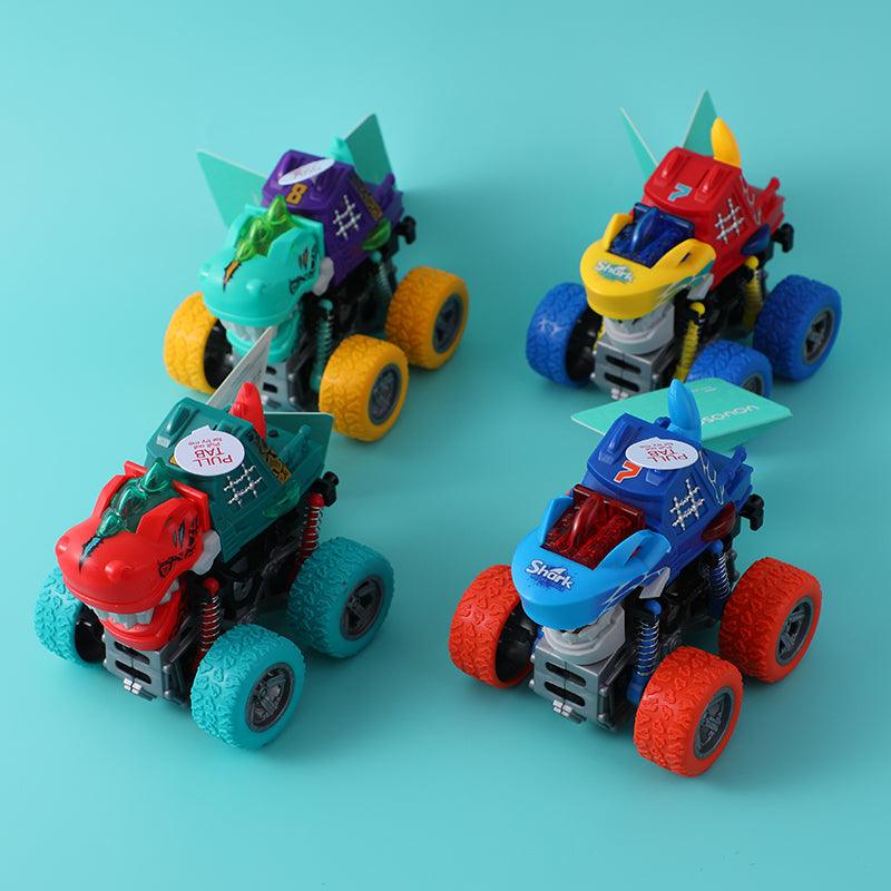 Inertial Rotated Toy Car With Light And Sound (Dinosaur And Shark Mixed) - YOYOSO PAKISTAN