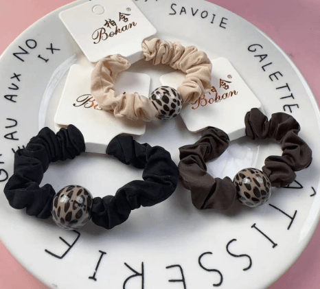 Leopard Print Terry Hair Tie - YOYOSO PAKISTAN