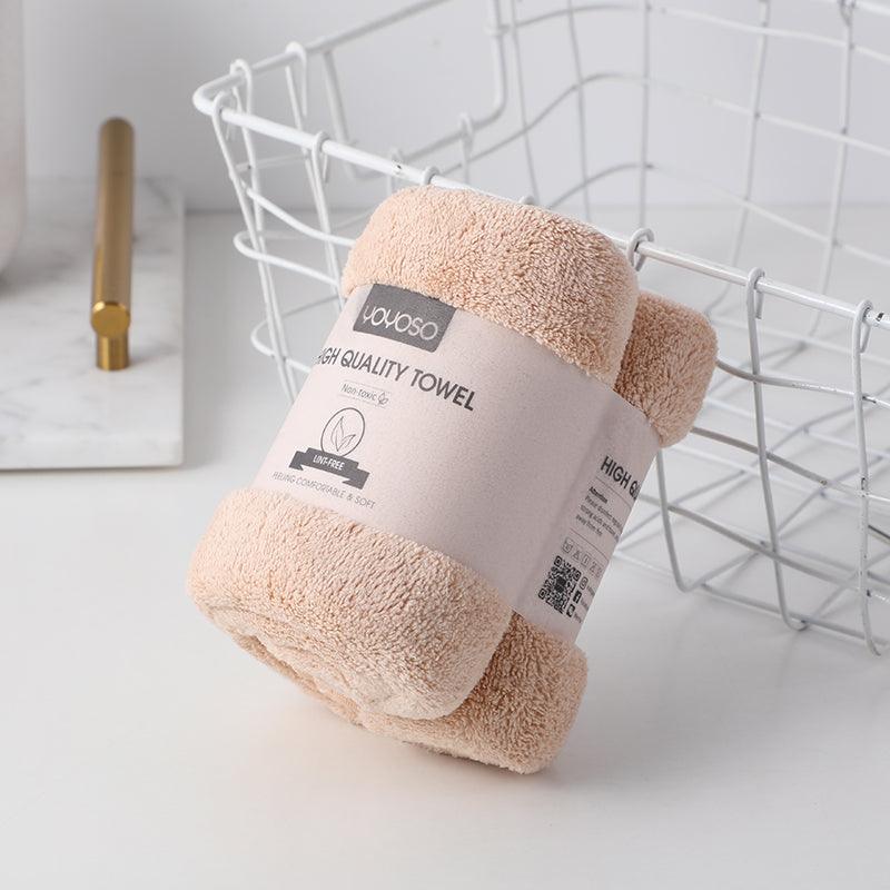Morandi Color Coral Velvet Series Towel-Light Camel - YOYOSO PAKISTAN
