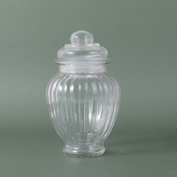 Pumpkin sealed glass storage jar