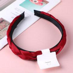 Red Series-Braid Hair Band With Rhinestone - YOYOSO PAKISTAN