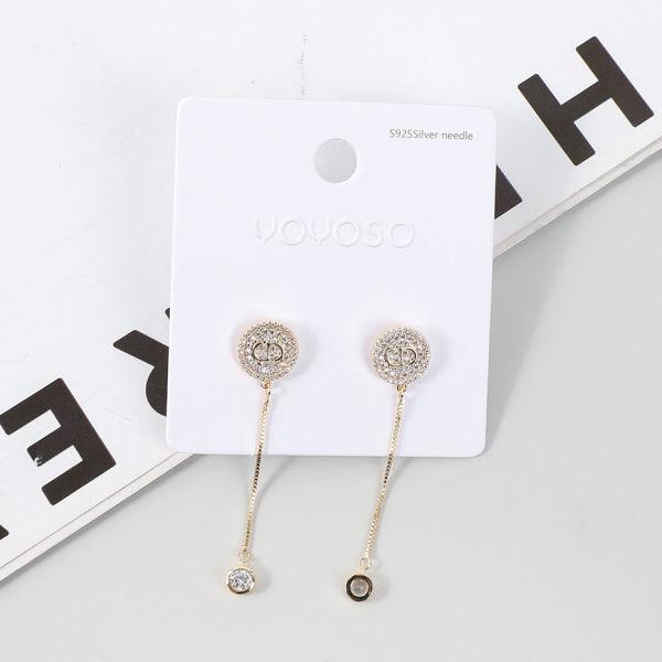 Rhinestone Pearl Earrings - YOYOSO PAKISTAN