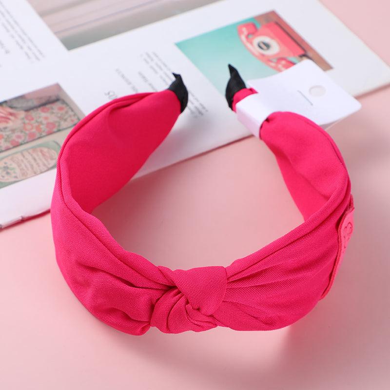 Rose Red Series-Simple Knotted Hair Band - YOYOSO PAKISTAN