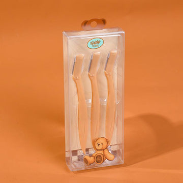 Teddy Island Series Straight Handle Eyebrow Trimmer-3Pcs - YOYOSO PAKISTAN