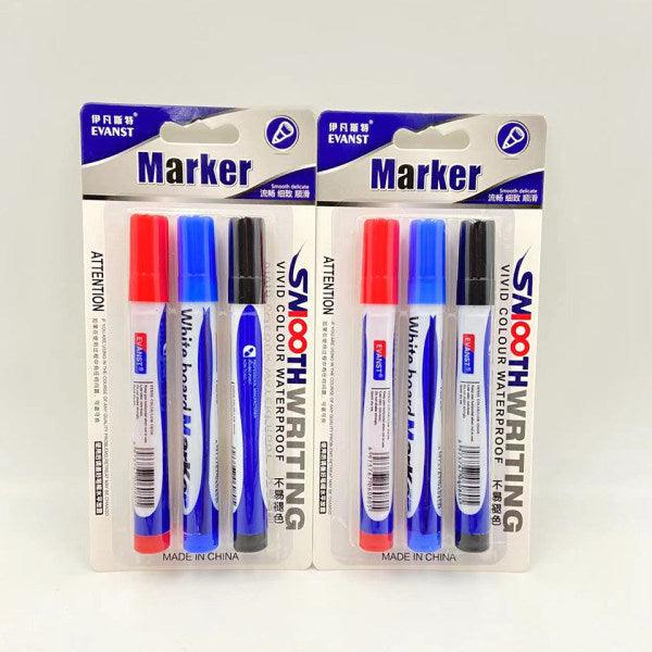 Whiteboard Pen 3Pcs (Red+Blue+Black) - YOYOSO PAKISTAN